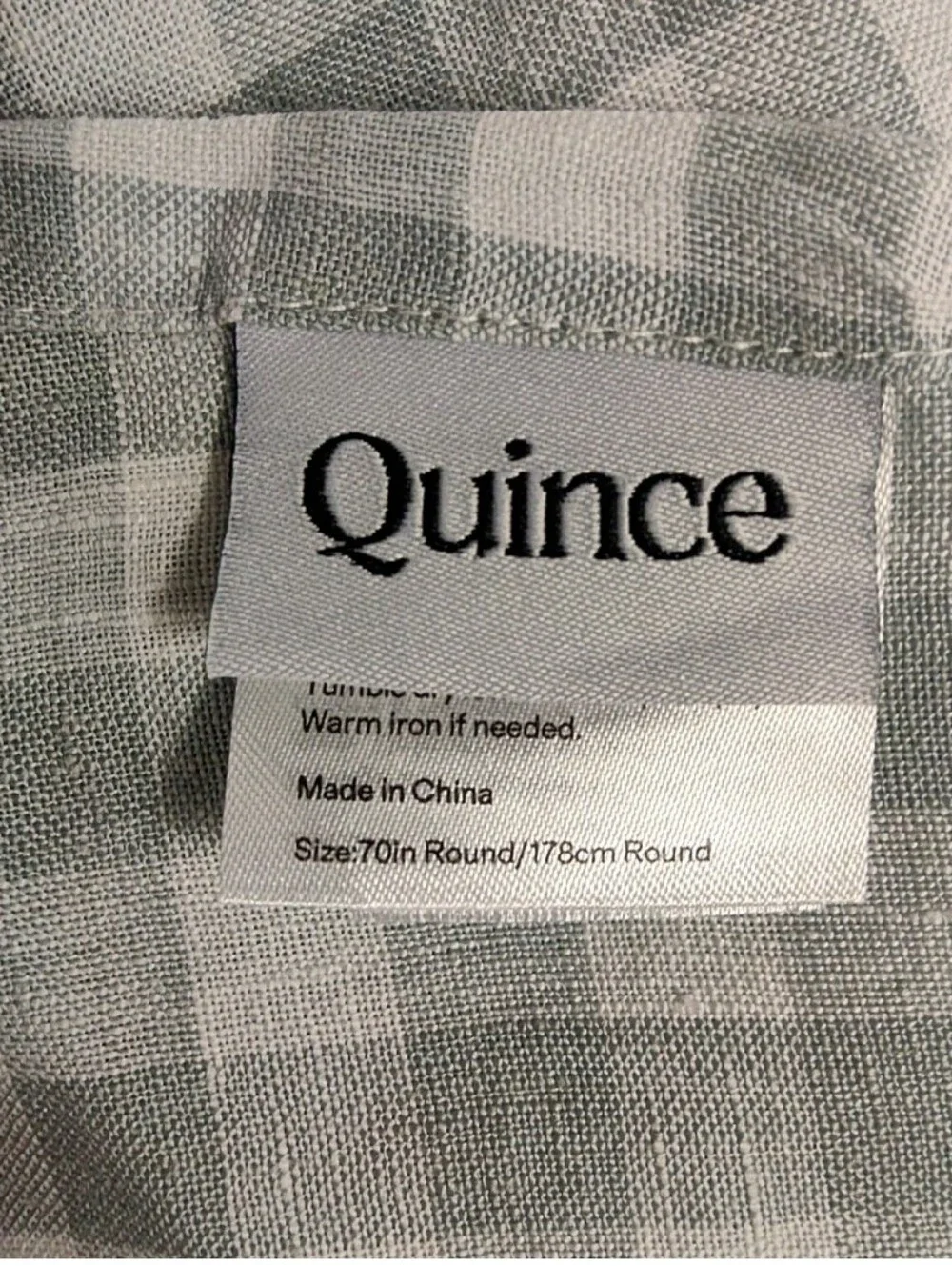 Quince Periwinkle Blue & White Buffalo Check European Linen 70